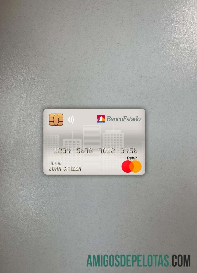 Chile Banco Del Estado De Chile Banco Master Cartão de Débito Photolook Front baixar para verificação